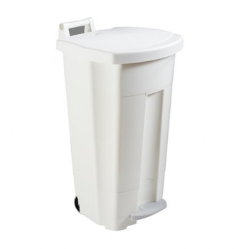 Poubelle HACCP  pdale 90L blanc BOOGY