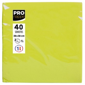 Serviette microgaufr 38x38 Kiwi